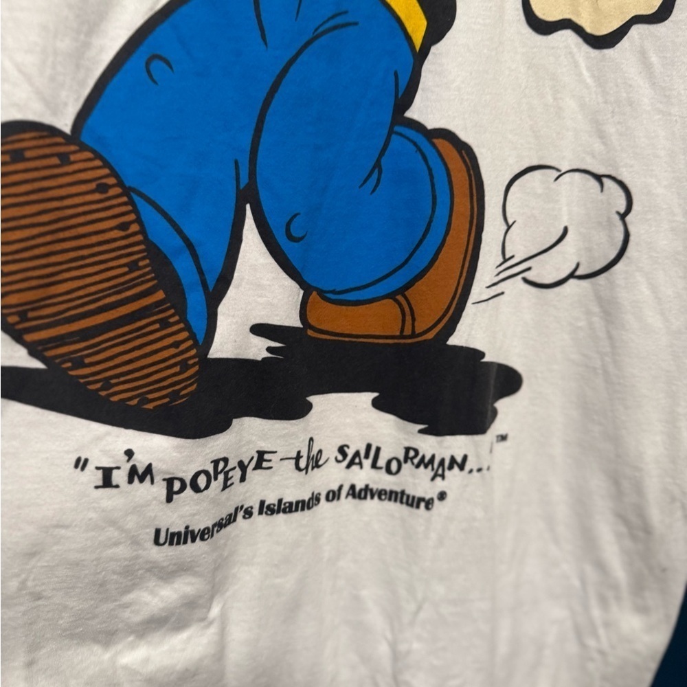 Universal Studios Popeye White T-Shirt S - Picture 2 of 4